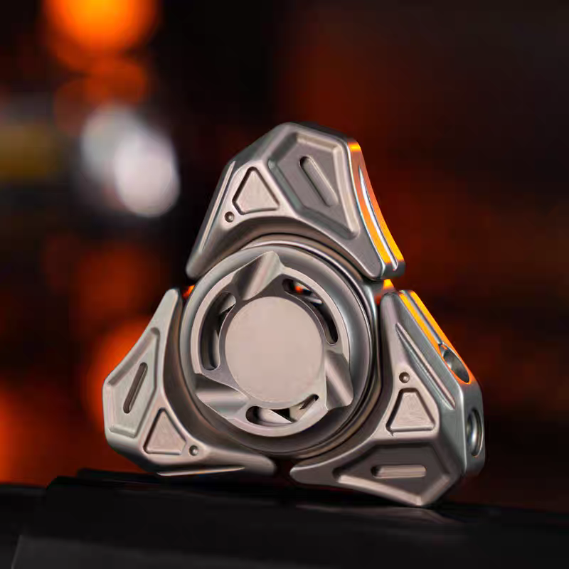 Stainless Steel Cerberus Pop-Open Armor Fidget Spinner