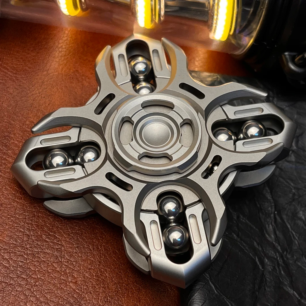 Titanium Divine Realm EDC Fidget Spinner with Oracle Tuning Fork