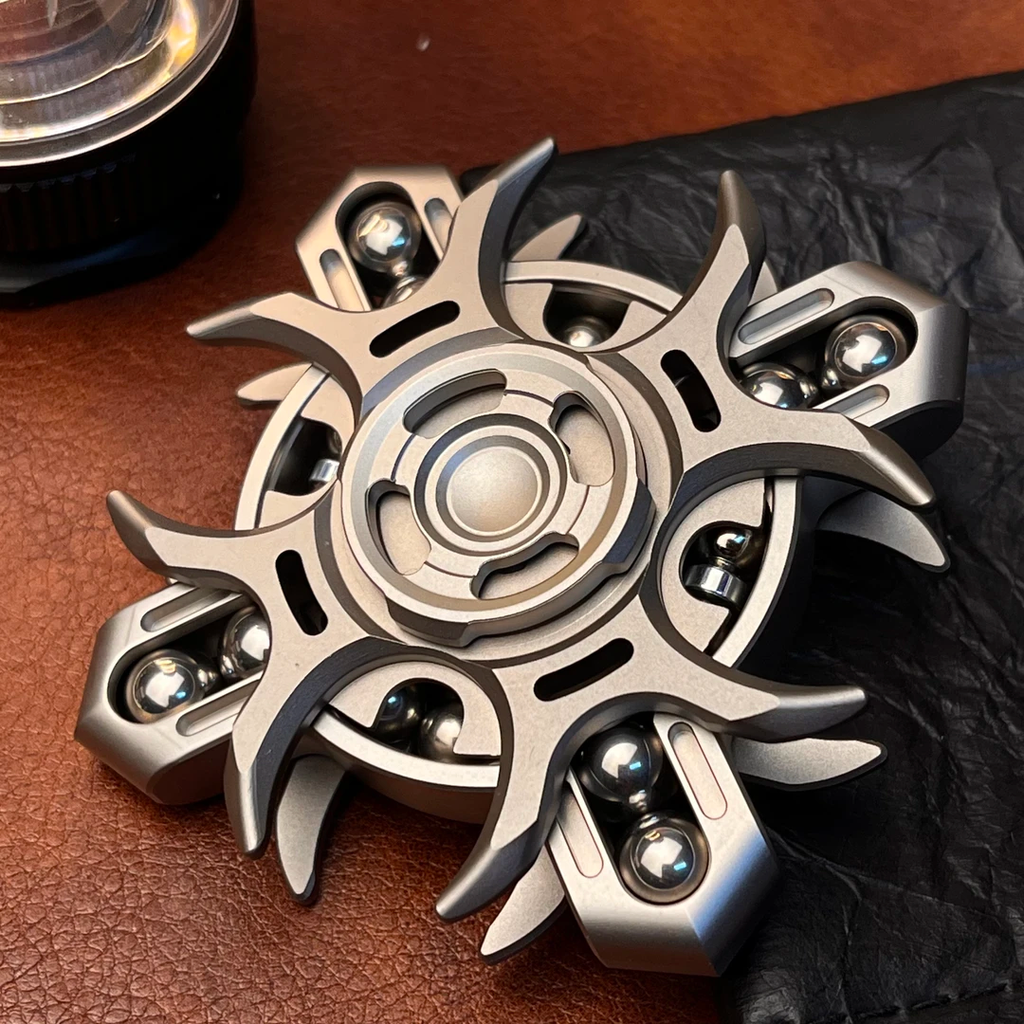 Titanium Divine Realm EDC Fidget Spinner with Oracle Tuning Fork