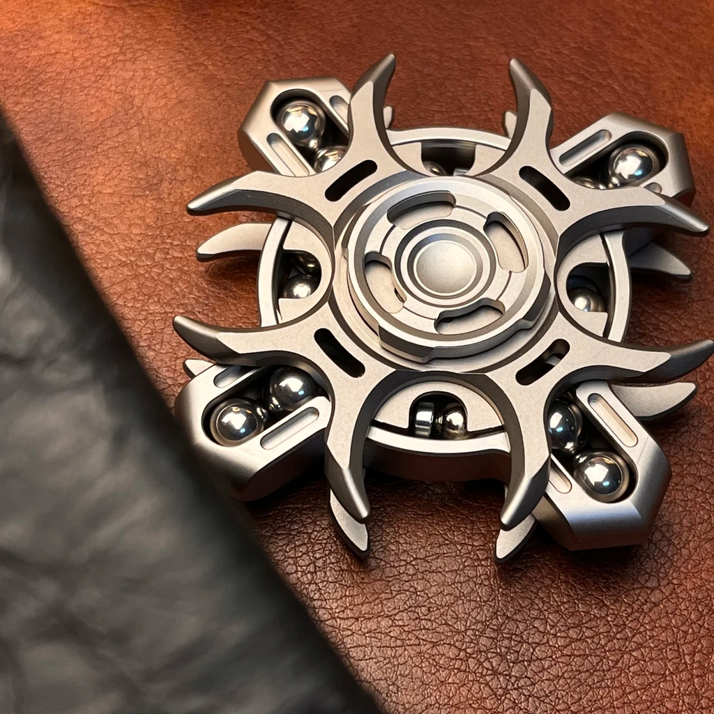 Titanium Divine Realm EDC Fidget Spinner with Oracle Tuning Fork
