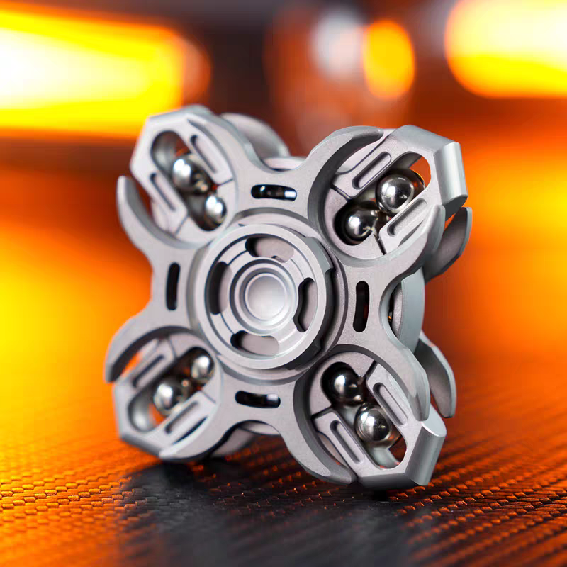 Titanium Divine Realm EDC Fidget Spinner with Oracle Tuning Fork