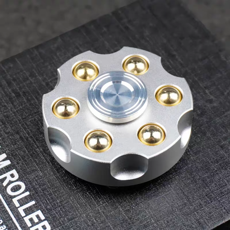 Brass Revolver Bullet Fidget Spinner