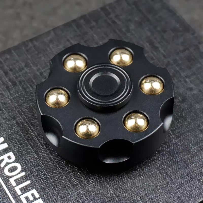 Brass Revolver Bullet Fidget Spinner