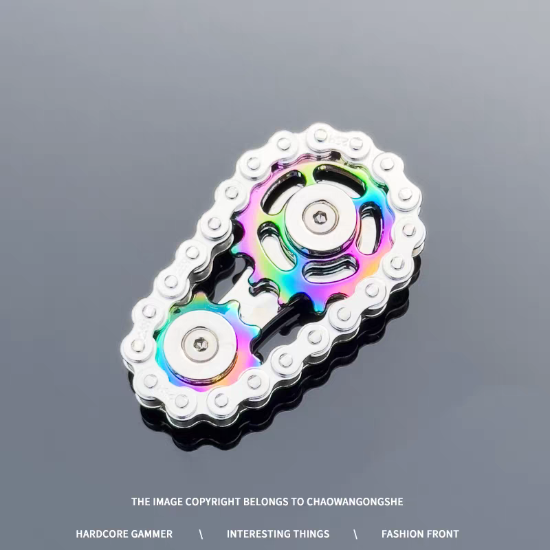 Mechanical Chain & Gear Fidget Spinner