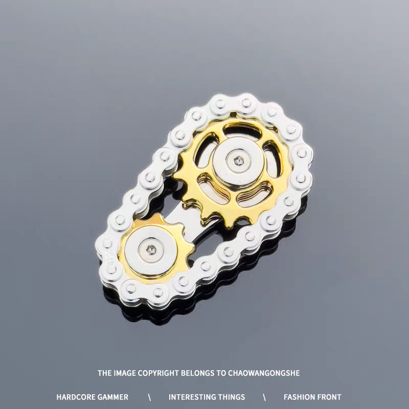 Mechanical Chain & Gear Fidget Spinner