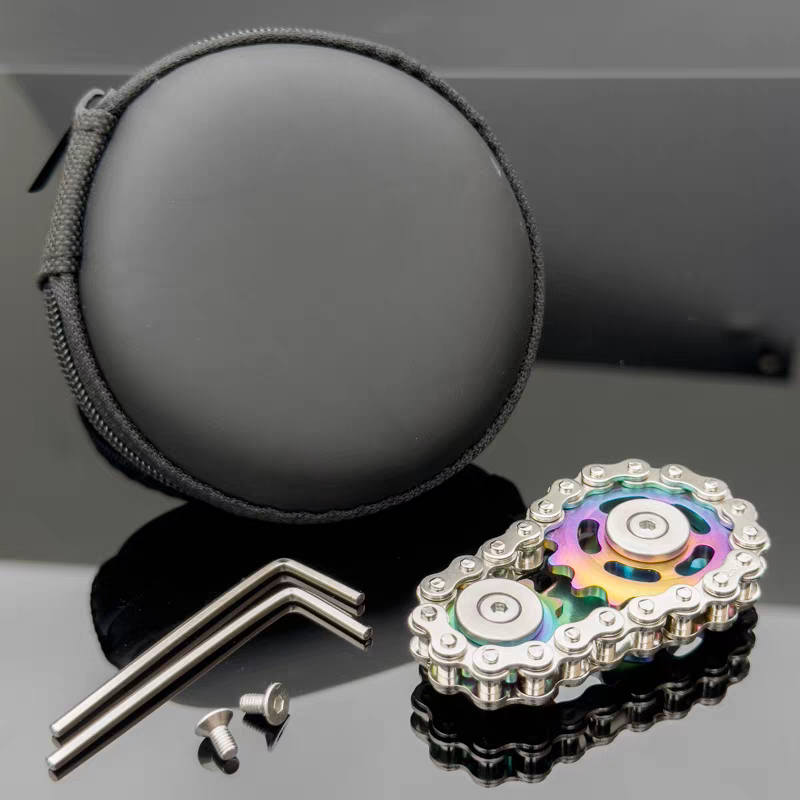 Mechanical Chain & Gear Fidget Spinner
